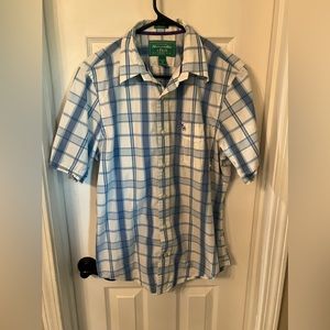 Classic Abercrombie and fitch Muscle shirt polo Medium mens Button Up